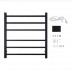 Heated Towel Rack - 6 Bars - 674Hx620Wx120D - NZHZNY-S-06B - Black